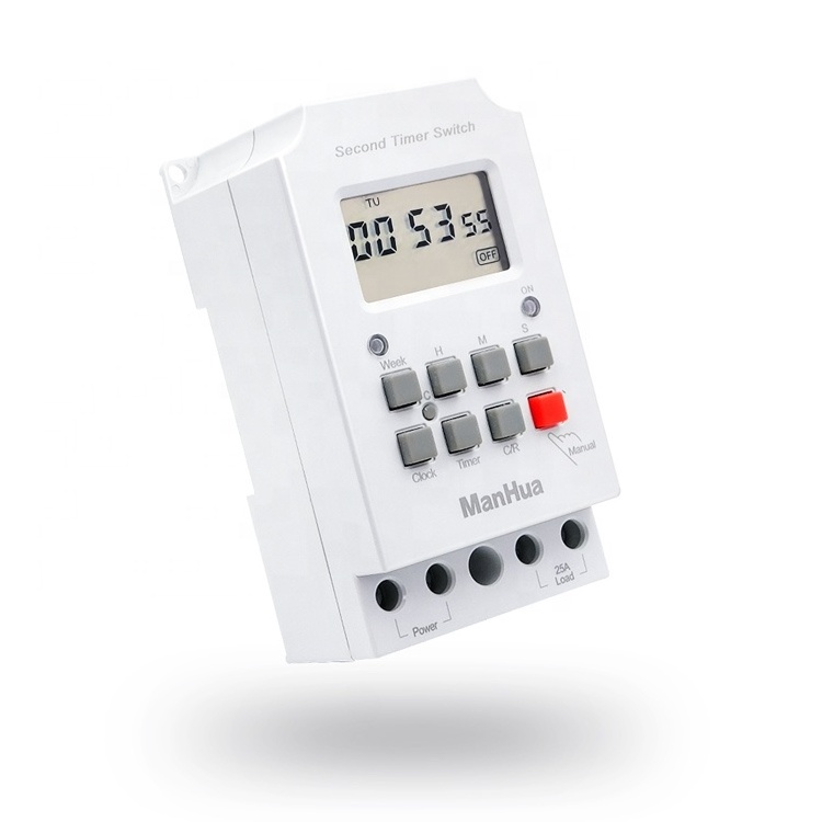 220V Automatic ON/OFF Second Daily Weekly LCD Relay General Purpose Microcomputer Programmable Intermatic Digital Timer Switch