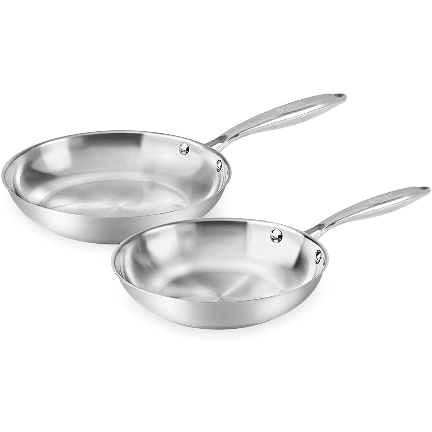 Wholesale Kitchen Multifunctional Profesional Mini White Stainless Steel Non-stick Deep Frying Pan