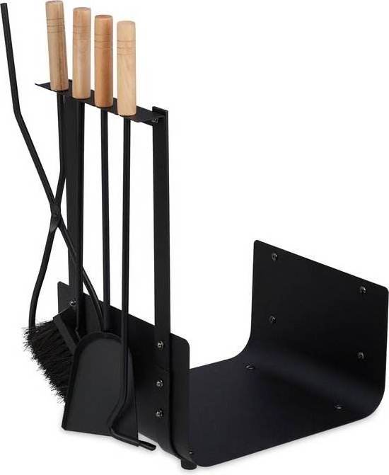 Fireplace Log Rack Include 4 Tools Kindling Holder Firewood Holder for Wood Storage Log Holder