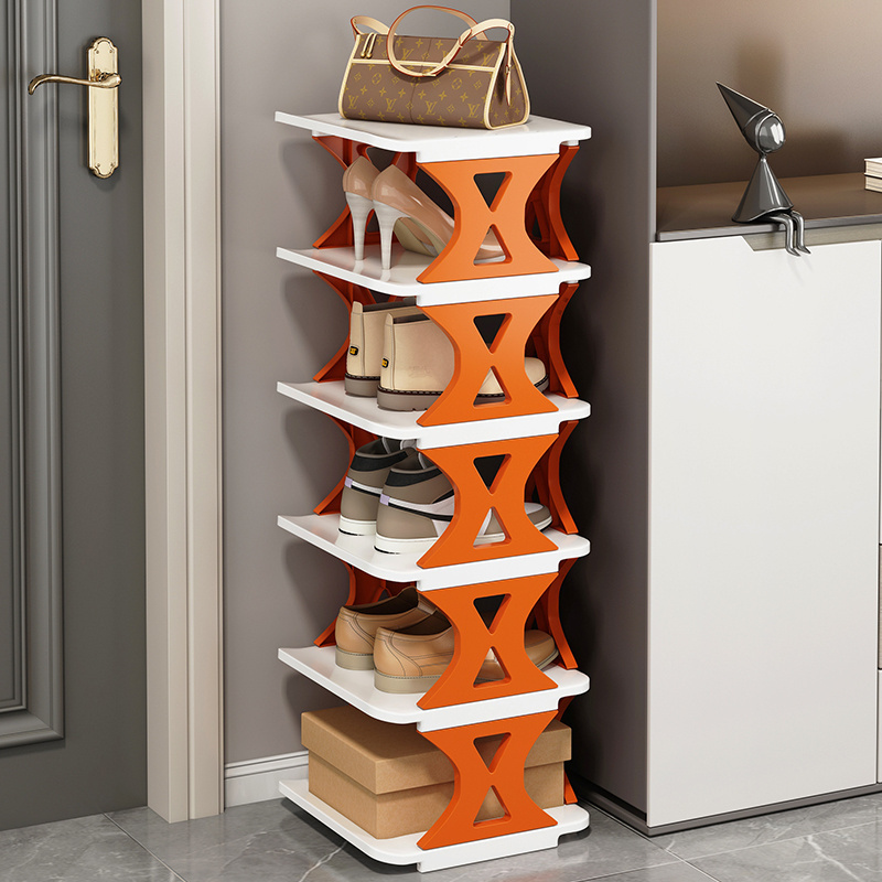 Hot Selling Living Room Furniture DIY Plastic Shoe Rack Portable Shoe Stand Storage Organizer Narrow Shoes Rack