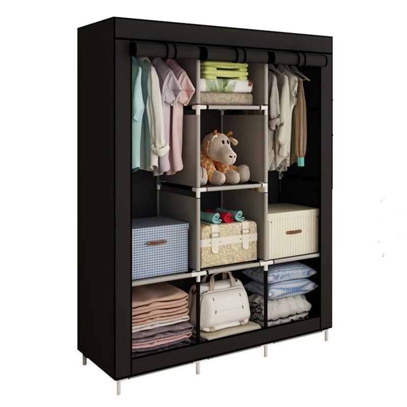 Clothes Storage Organizer Folding Storage Clothing Wardrobe Freestanding Closet Cloth Wardrobe