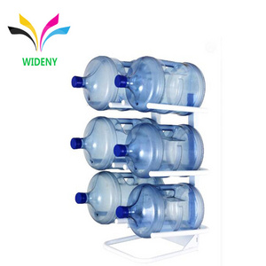 Detachable stackable holder dispenser tap metal 3 tier 5 gallon water bottle storage display rack