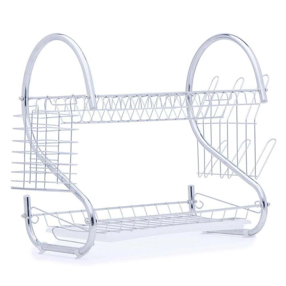 drying racks with Drainboard Chrome metal  stainless Steel bowl holder dish drainer rack