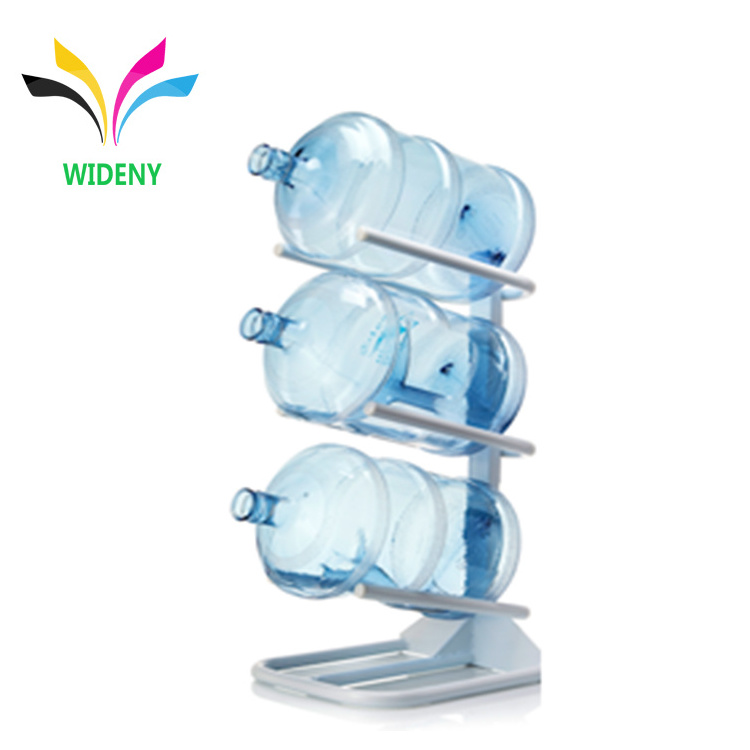 Detachable stackable holder dispenser tap metal 3 tier 5 gallon water bottle storage display rack