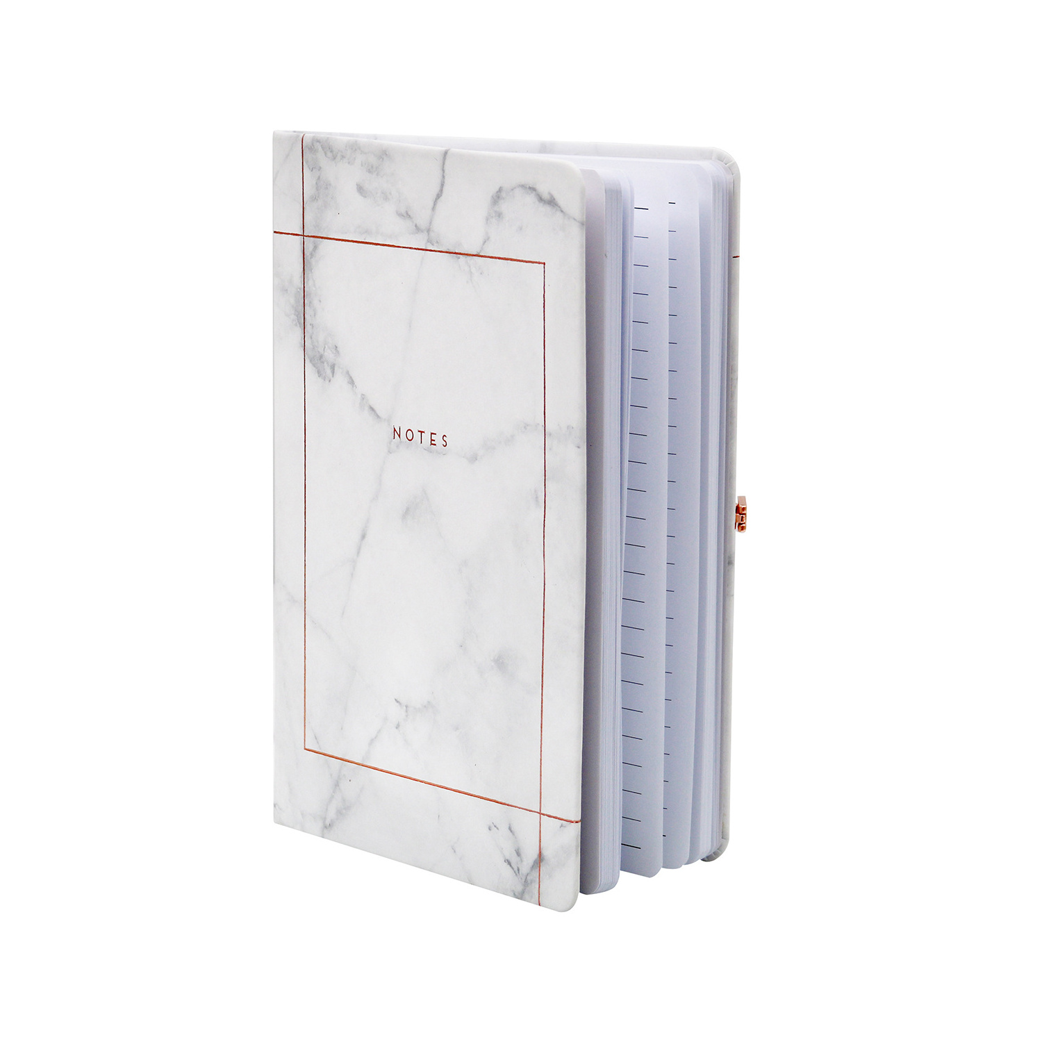 Marble Hard Cover Paper Diary, Luxury Hrdcover A5 Diary Planner with Lock Customized 150gsm 96 Sheets Hardcover Custom Color