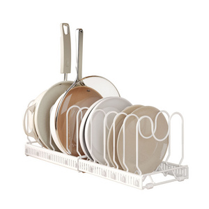 Kitchen Tabletop Kitchen Pot Cover dish drying rack Cast Iron Pan Lid Rack storage Kitchen shelving