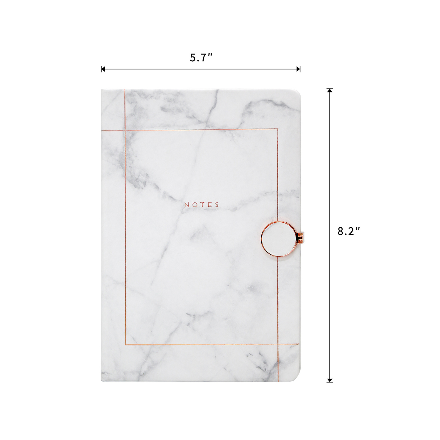 Marble Hard Cover Paper Diary, Luxury Hrdcover A5 Diary Planner with Lock Customized 150gsm 96 Sheets Hardcover Custom Color