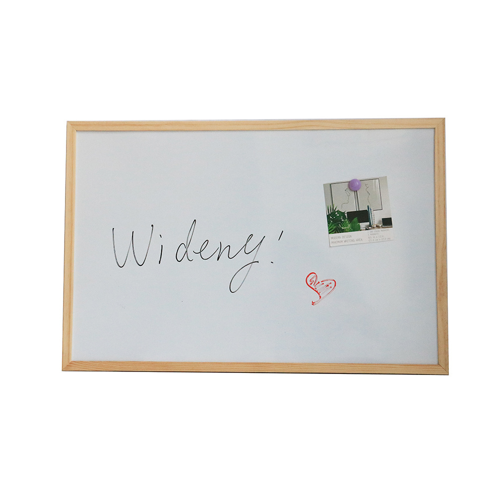 Wholesale Wood Frame One Side Dry Erase Magnetic Board White Board for School