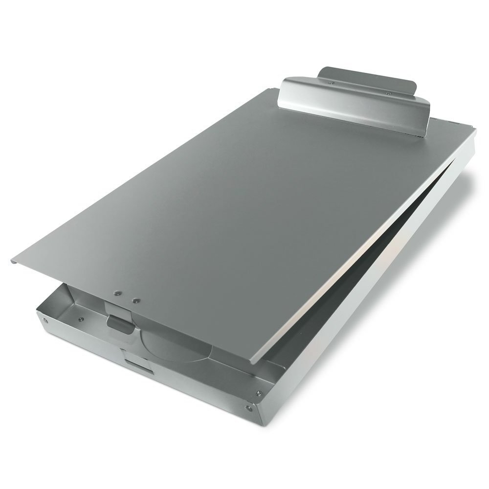 Wideny supplier Aluminum clips hospital medical  paper foldable  A4 folding 1 compartment Aluminum storage clipboard