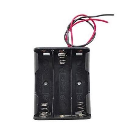 4.5V 3 AA 3AAA Plastic Battery Holder with cover switch / lead wire / pins / jst connector / 9v snap