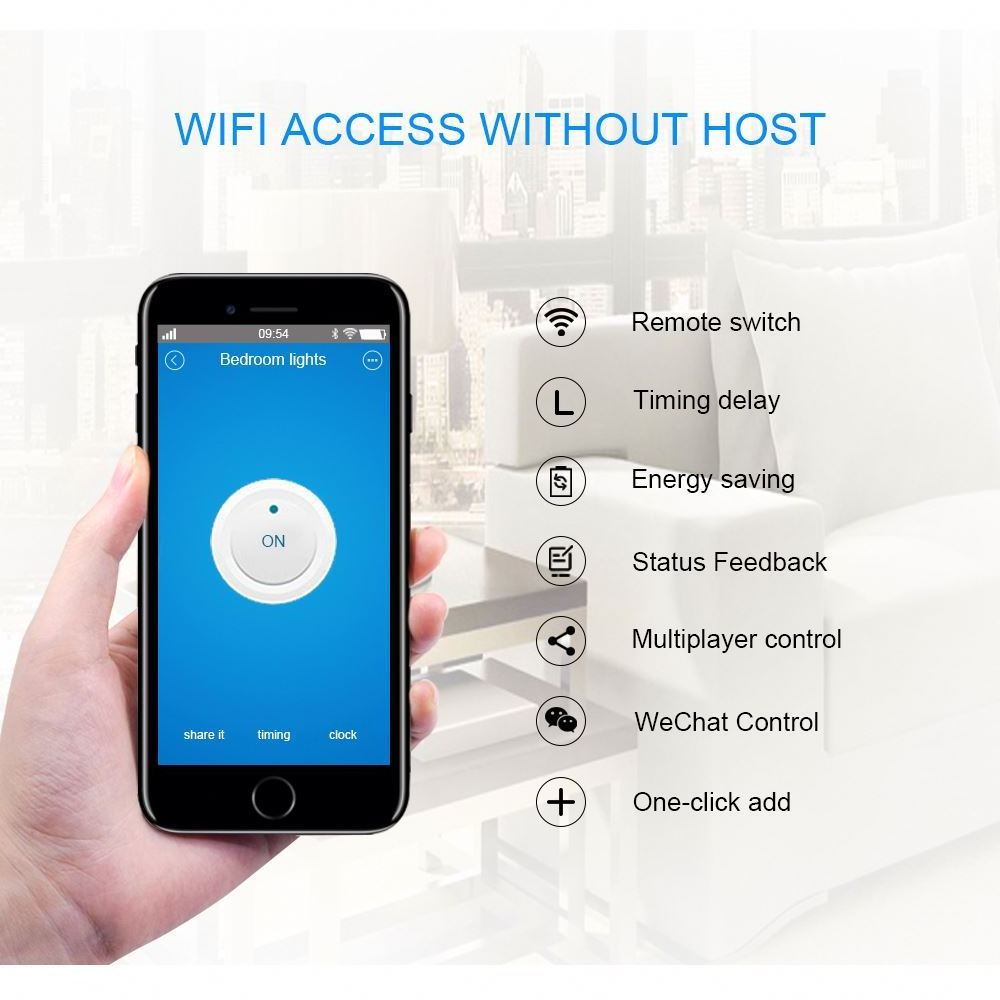 Electrical Switch 90-250V 10A APP Control Remote Wireless Wifi Smart Switch Sonoff Basic For Smart Home User