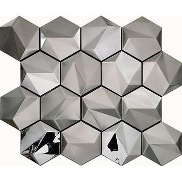 Hot Sale Peel And Stick Stainless Steel Fashionable Design Mosaic Tile For Kitchen Backsplash