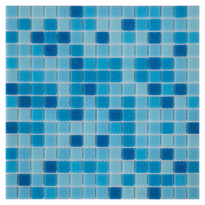 Hot Sale Mix Color Tiles Glass Blue Swimming Pool Mosaic Glass Tile For Outdoor Flooring Decoration