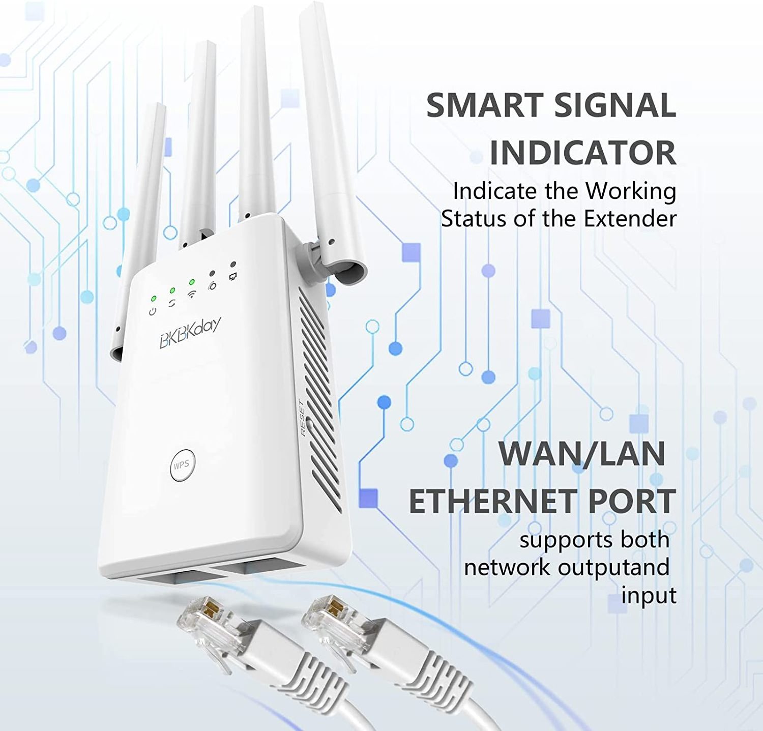 2.4G Long Range Extender Signal Amplifier WiFi Repetidor Wireless Wi-Fi Booster Repeater