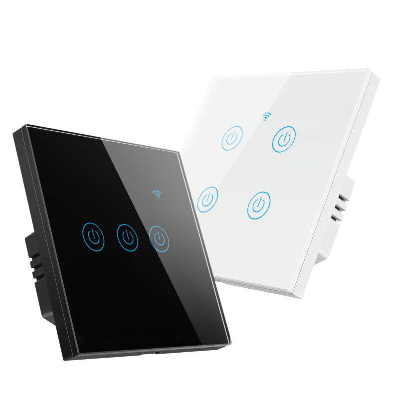 Light Switch Touch Wifi Smart Light Switch 4Gang Wifi Touch Switches