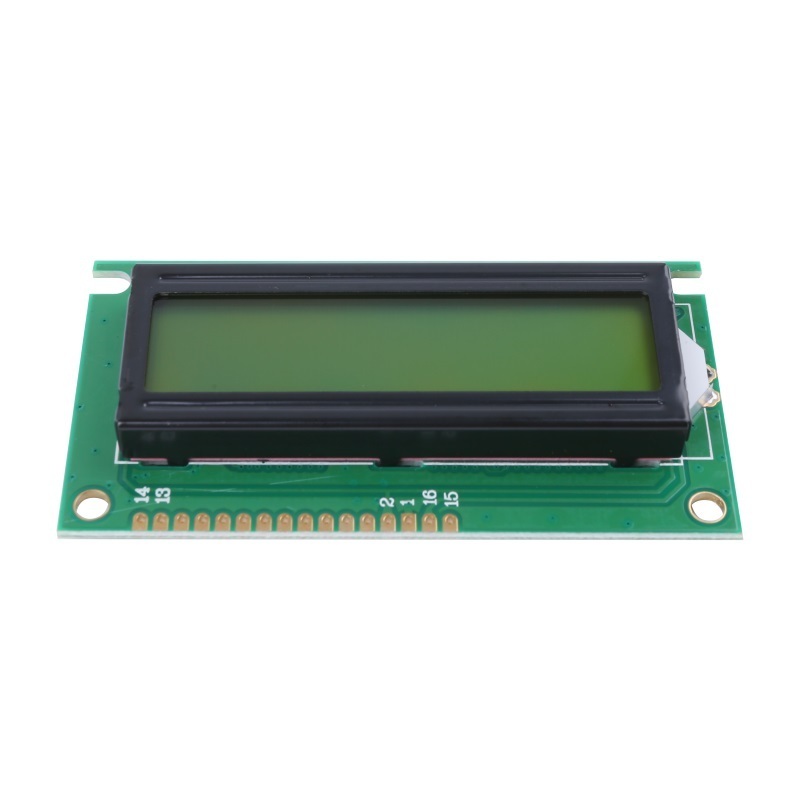 Alfanumeric display 16x2 lcd 1602 black withe blue yellow green gray display module 16 2 characters