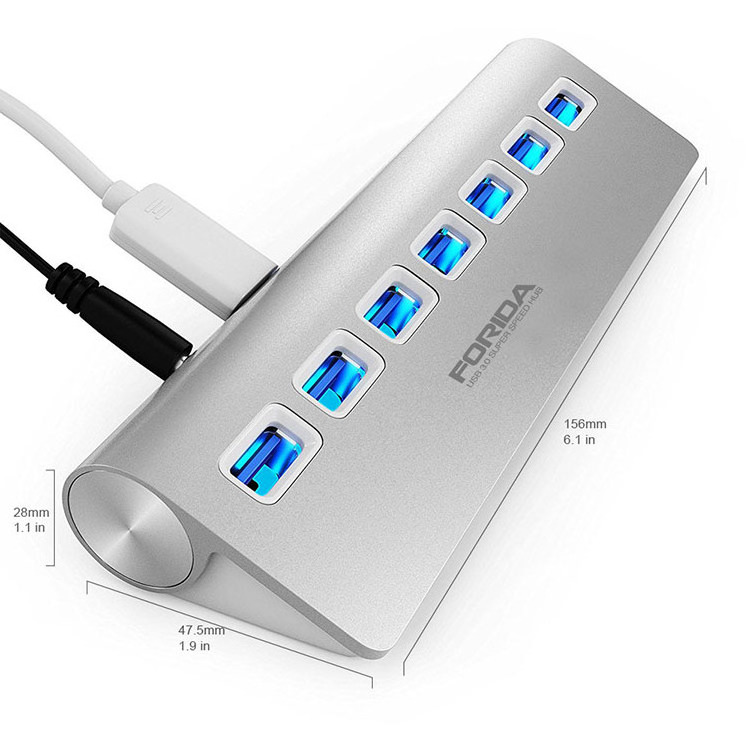 High Speed Hot Sale Powered USB Hub 7 port USB Hub 3.0