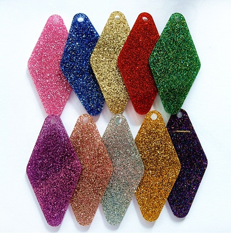 High Quality 3mm PMMA Cast Acrylic Sheet  Glitter Acrylic Sheets For Laser Cutting