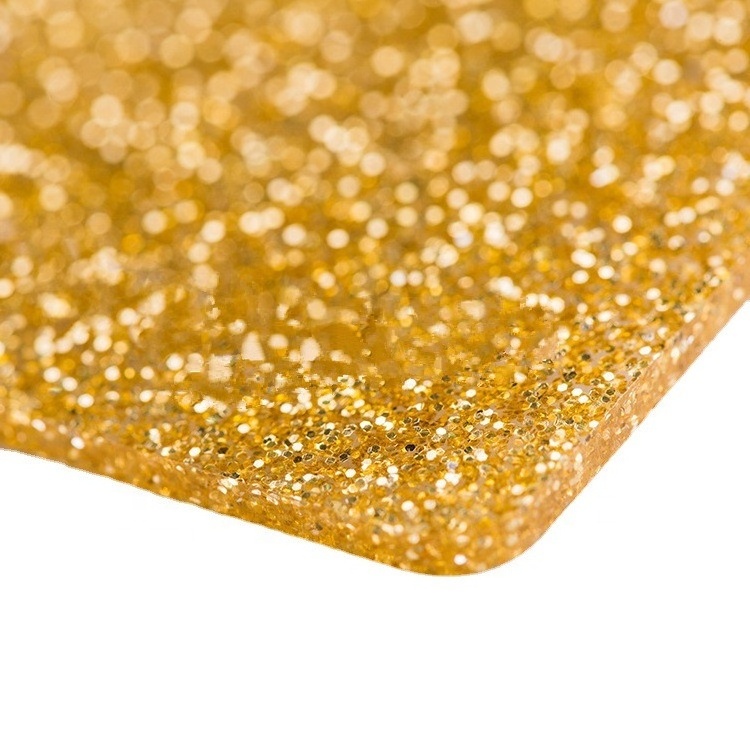 High Quality 3mm PMMA Cast Acrylic Sheet  Glitter Acrylic Sheets For Laser Cutting