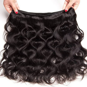 Natural Water Wave Brazilian Remy Hair Extensions Bundles 9A Human Virgin Hair Weave