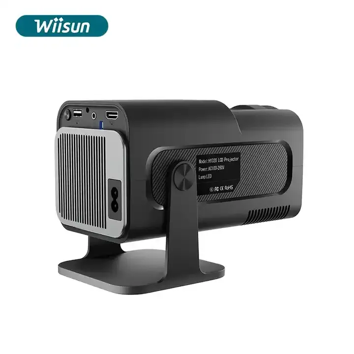 S HY320 Smart Portable Projector Android 11 Dual WIFI6 High Quality  Outdoor Home Cinema portable Projetor