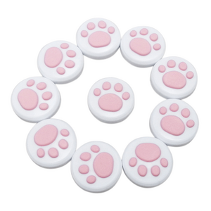 Cute 3D Cat Paw Thumb Grips Stick Silicone joystick Analog for PS5 PS4 Nintendo Switch Lite Thumbstick