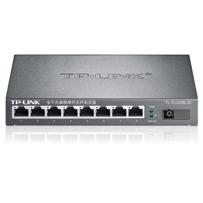 Brand TL-FC318B-20 Converter 1SC+8GE optical single fiber manageable 1000M media converter Good service