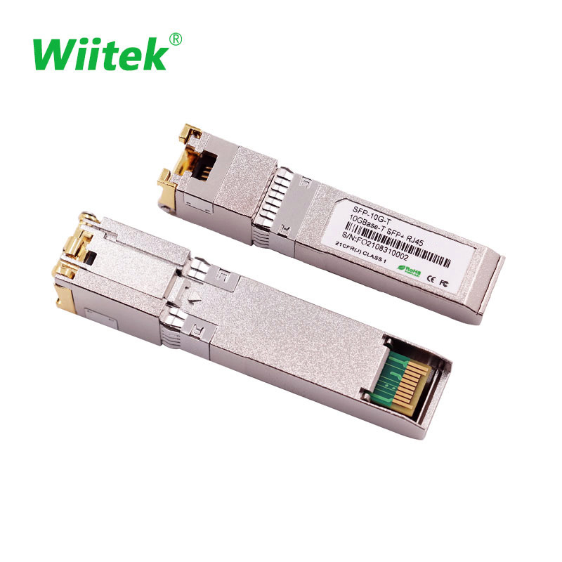 Wiitek 10G RJ45 Ethernet ports SFP+ Adapter Module 10Gbase-T Compatible MikroTik Cloud Router Switches