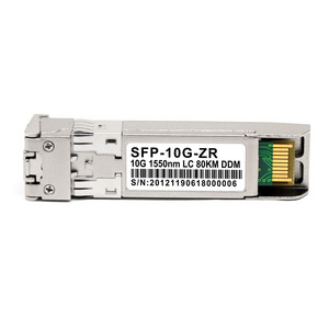 Generic SFP Module SFP-10G-ZR Compatible, 10GBASE-ZR/ZW and SFP+ 1550nm 80km DOM Optical Transceiver module