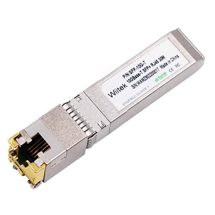 Wiitek 10G RJ45 Ethernet ports SFP+ Adapter Module 10Gbase-T Compatible MikroTik Cloud Router Switches