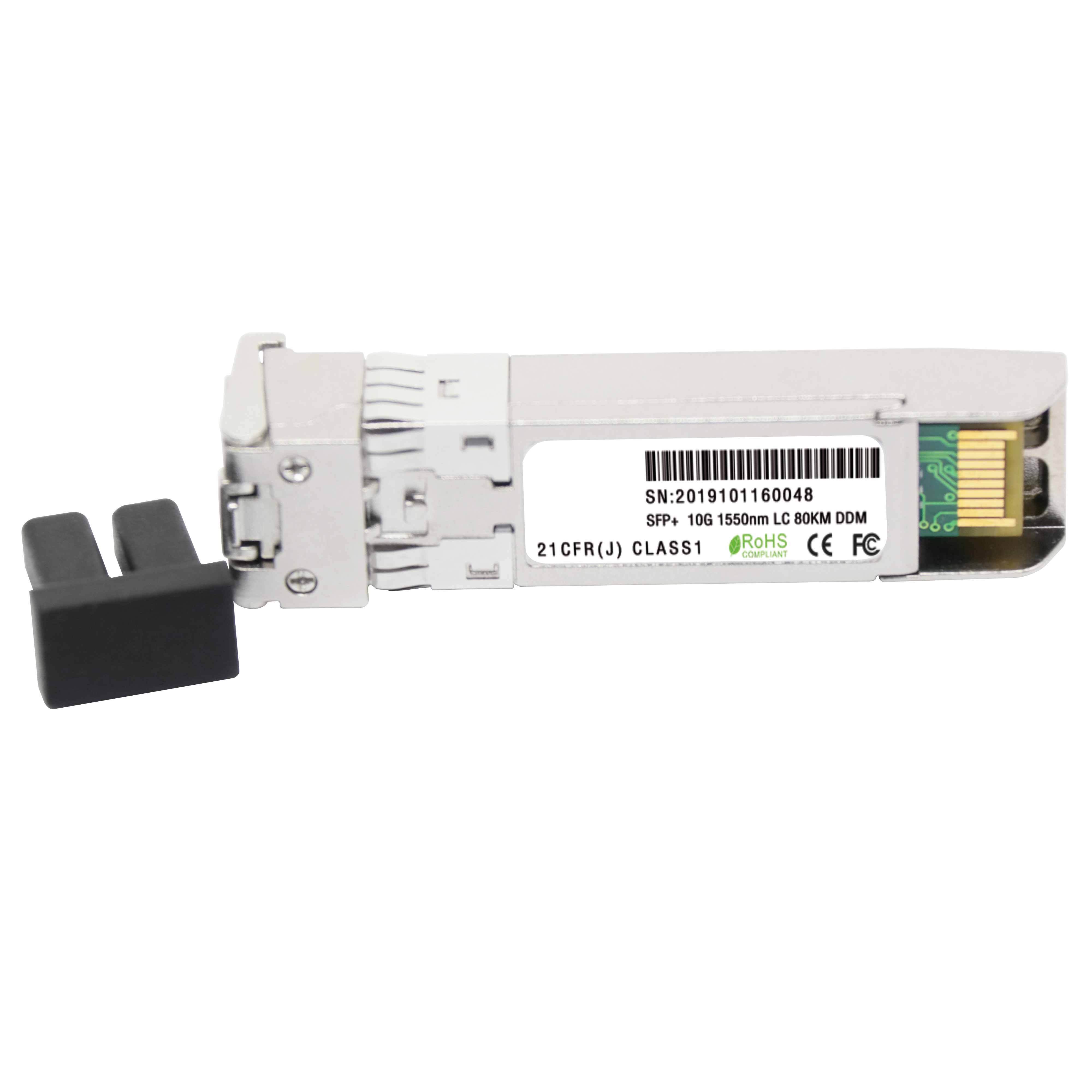 Generic SFP Module SFP-10G-ZR Compatible, 10GBASE-ZR/ZW and SFP+ 1550nm 80km DOM Optical Transceiver module