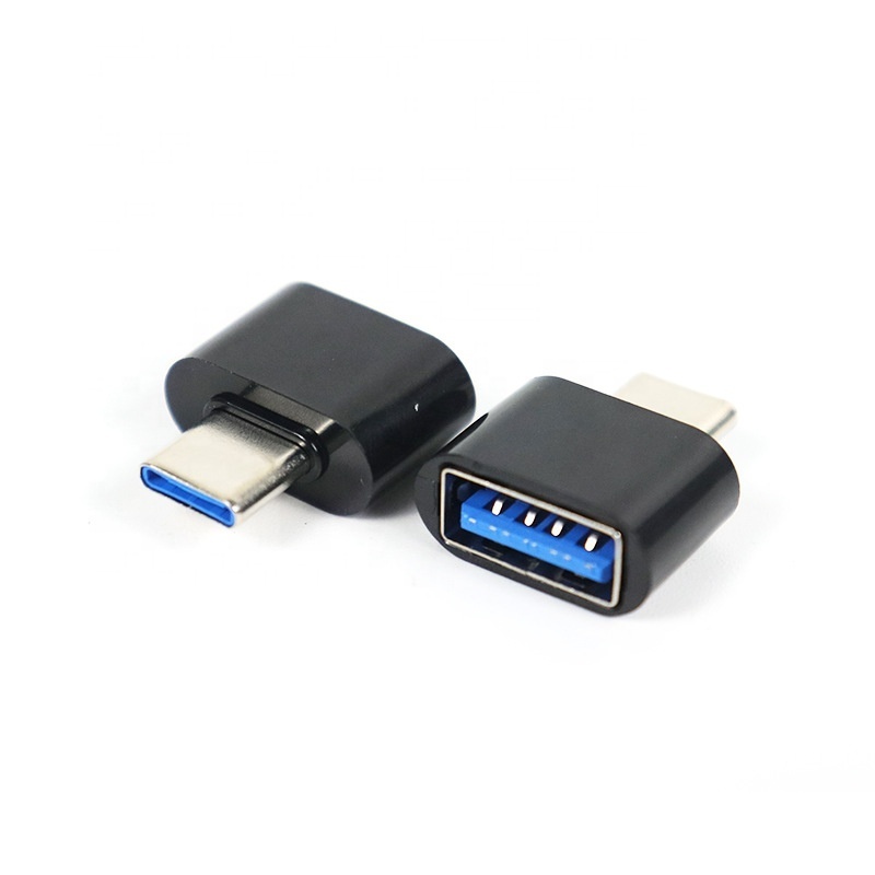 ABS Short Gender 480Mbps Wholesale 2.0 A Female to USB-C Male Converter USB to USB C Adapter Connectors