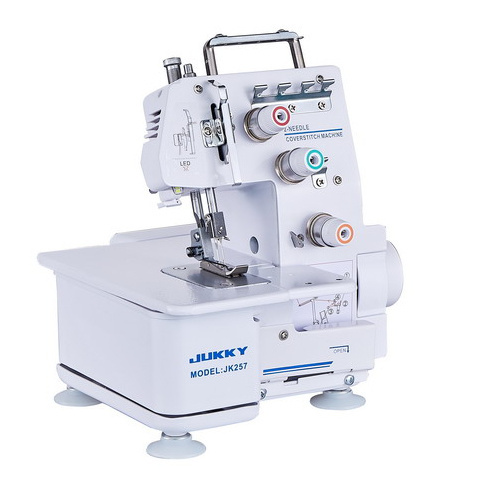 jukky 257 small interlock sewing machine for home and  industrial use best quality hot sale domestic sewing machine