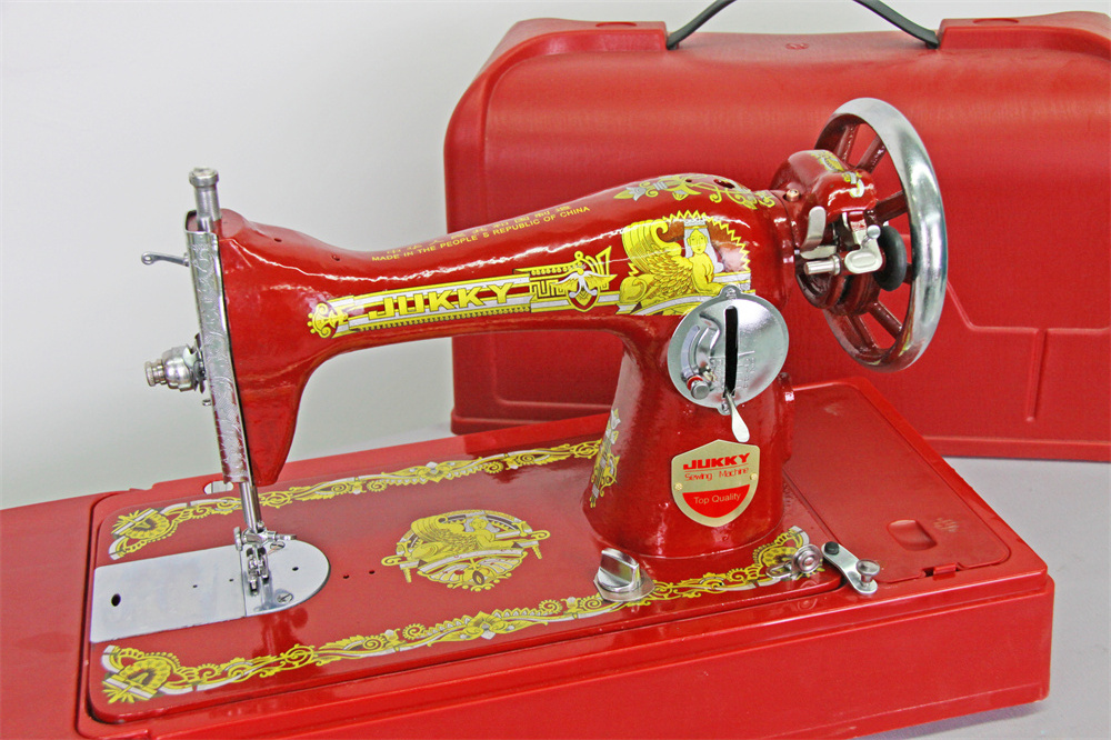 JA2-1 domestic sewing machine for homeuse make clothes in colors with back stitch handle or electrical sewing machine