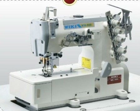 JK500A 500B Domestic Three Needle Industrial High-speed Interlock Sewing Machine with flat-bed machine body