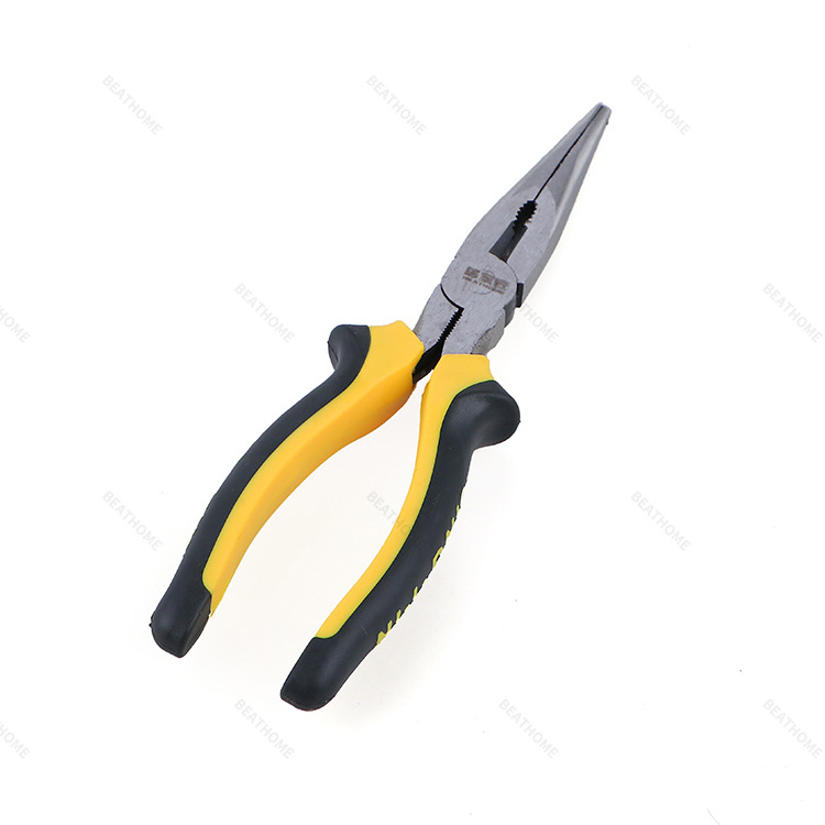 Hot Sale 45#Steel Structure construction engineeringmechanical repair Needle Nose Pliers Long Nose Pliers 8 Inches