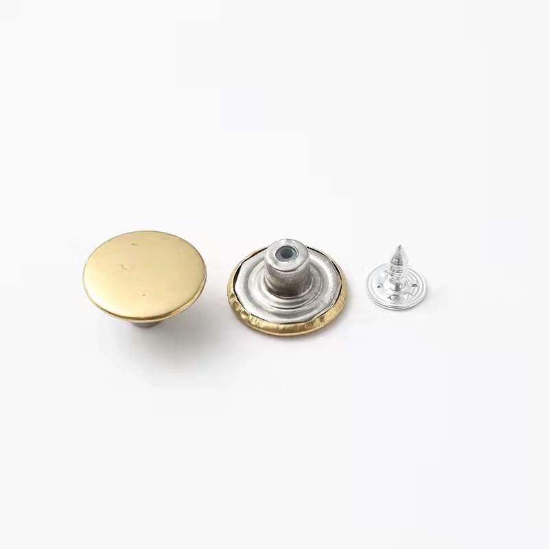 Brass metal jeans button custom jean buttons