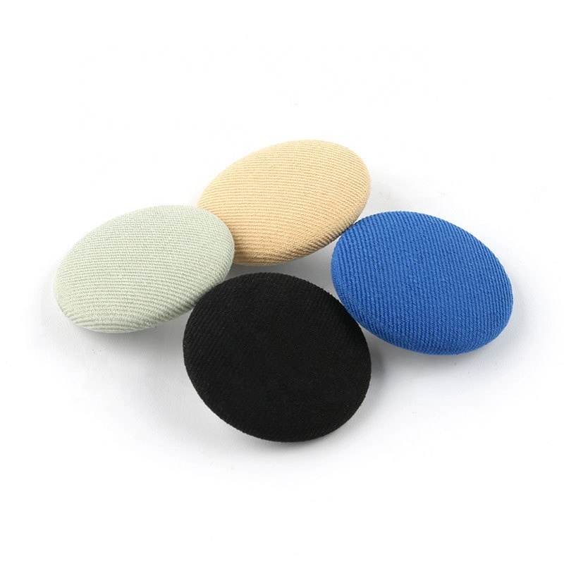 Wholesale custom high quality sofa accessories Aluminum Cloth Fabric covered shank button