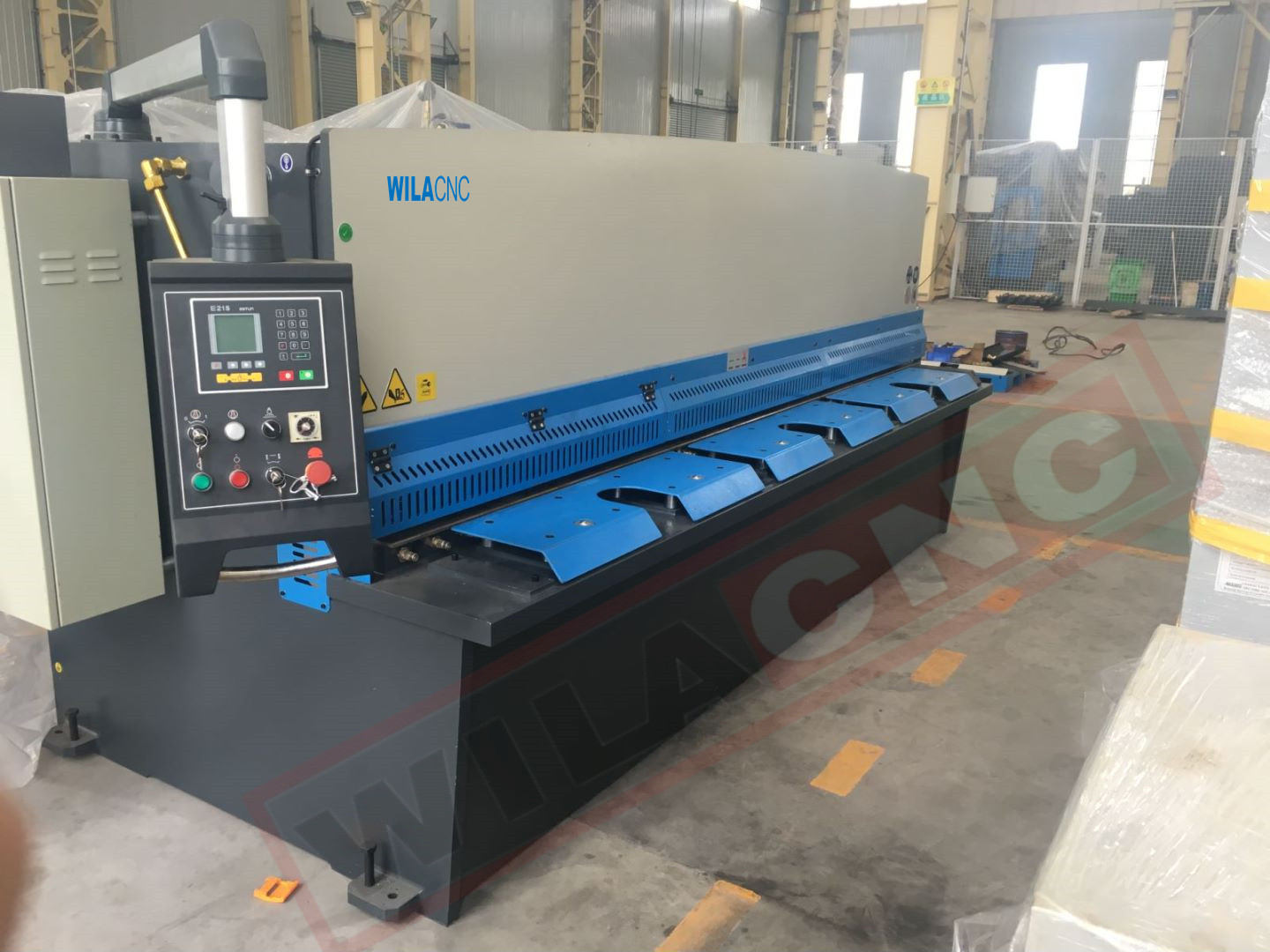 WILACNC QC12Y hydraulic swing beam Estun E21S Hydraulic Shearing machine sheet metal cutting machine