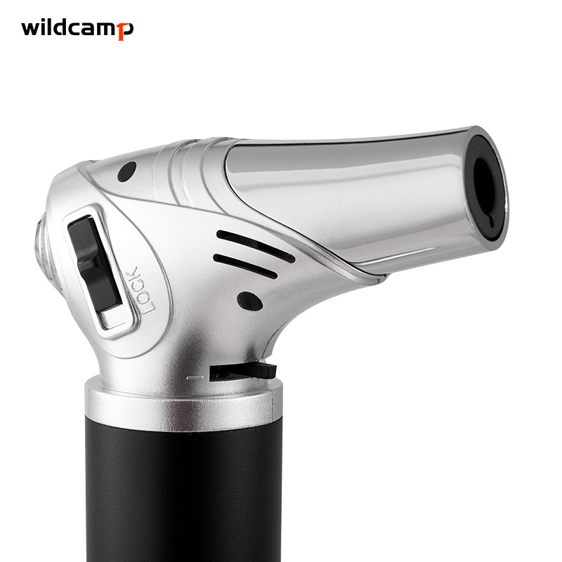 Wildcamp hot sale windproof bar cigar table whyskey butane pencil torch ligter jet torch