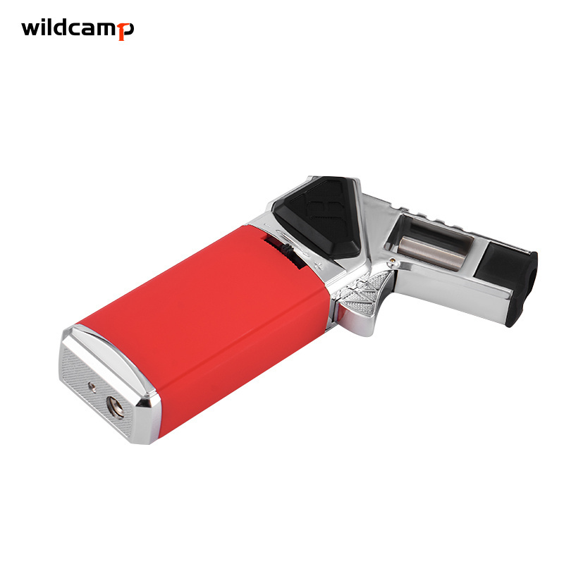 Wildcamp cigarette butane gas cigar lighter butane torch table refillable kitchen torch lighter