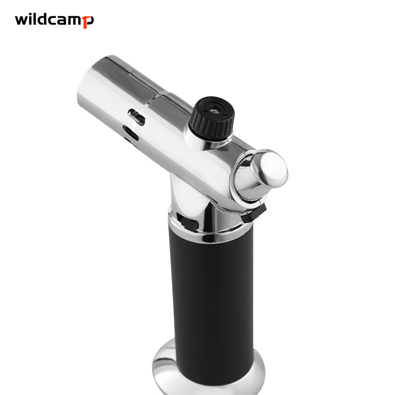 Wildcamp Adjustable Flame Refillable Mini Kitchen Cooking Blow Torch Lighter for BBQ, Baking, Brulee Creme, Crafts and Soldering