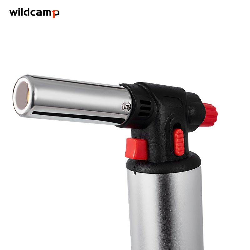 Wildcamp Gas Torch Butane Torch with Safety Lock for Cooking BBQ Grilling