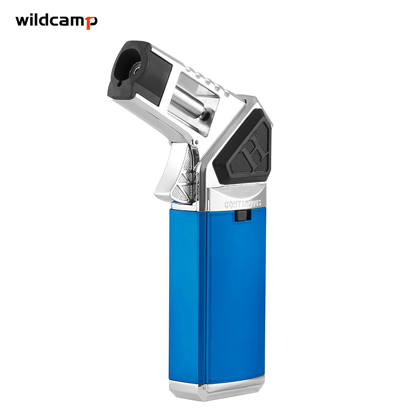 Wildcamp cigar blow torch lighters jet flame refillable butane kitchen lighter gas