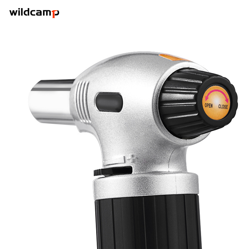 Wildcamp 400 professional cigar lighter bbq burning cooking torch culinary butane gas torch lighters refillable