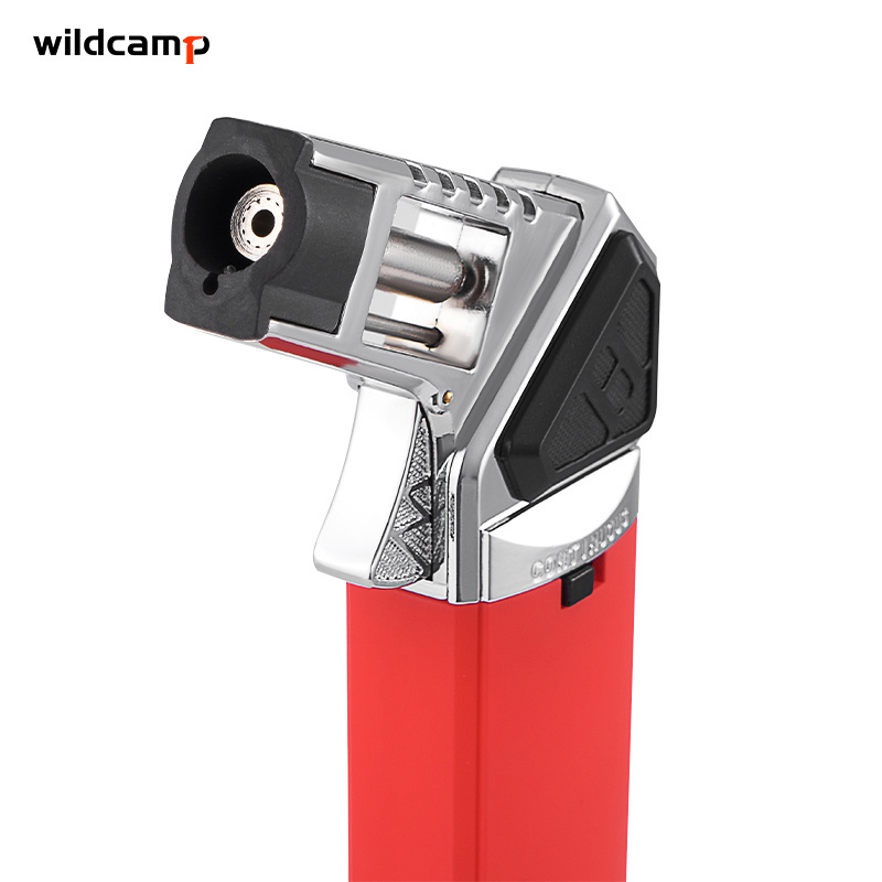 Wildcamp Smoker Lighter Jet Flamethrower Lighter Torch with Adjustable Switch No Butane