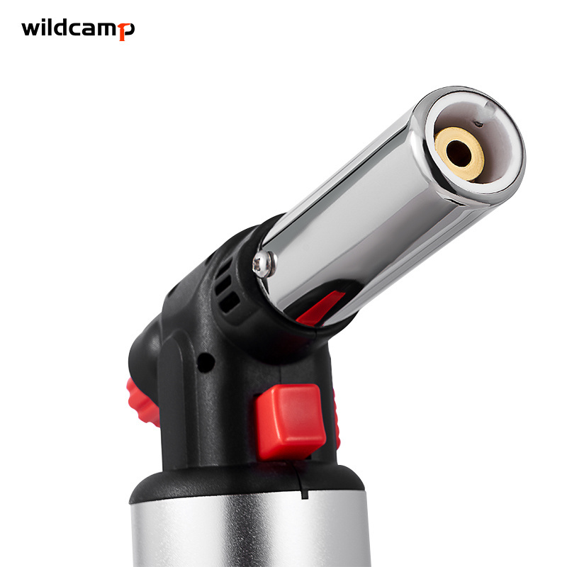 Wildcamp Gas Torch Butane Torch with Safety Lock for Cooking BBQ Grilling