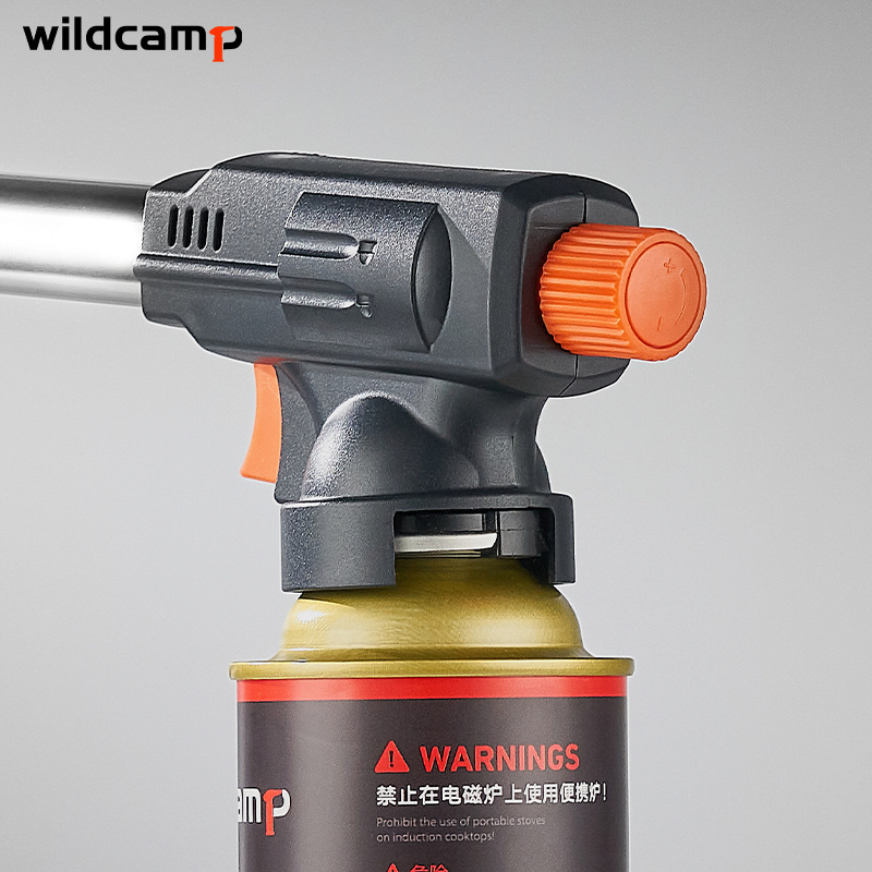 Wildcamp portable bbq camping butane gas welding torch flame thrower gun torch