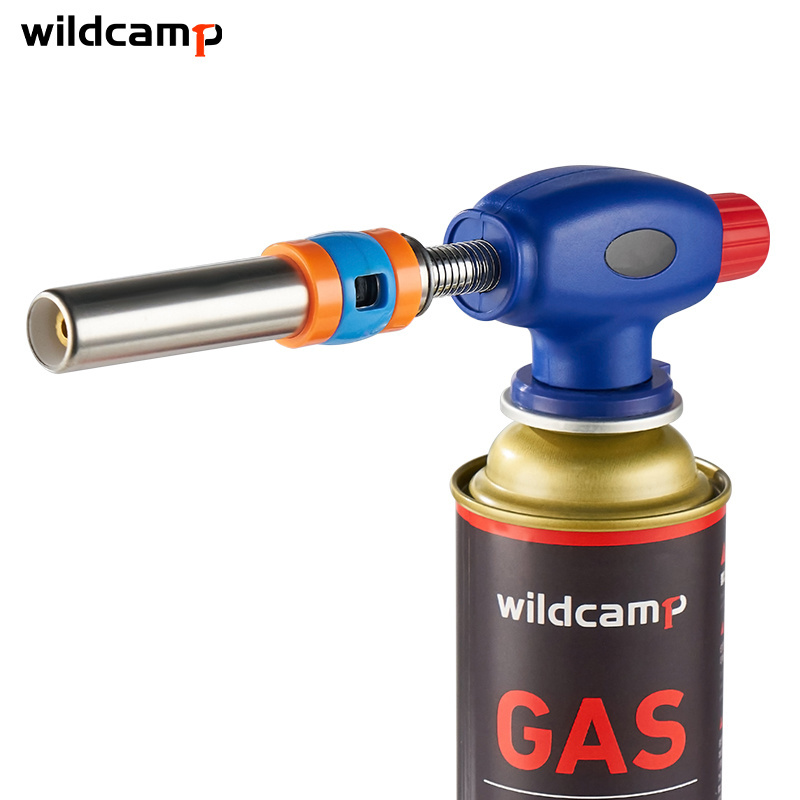 Wildcamp butane gas bbq flame gun fire starter maker burner solder iron flame gun for cooking and bbq