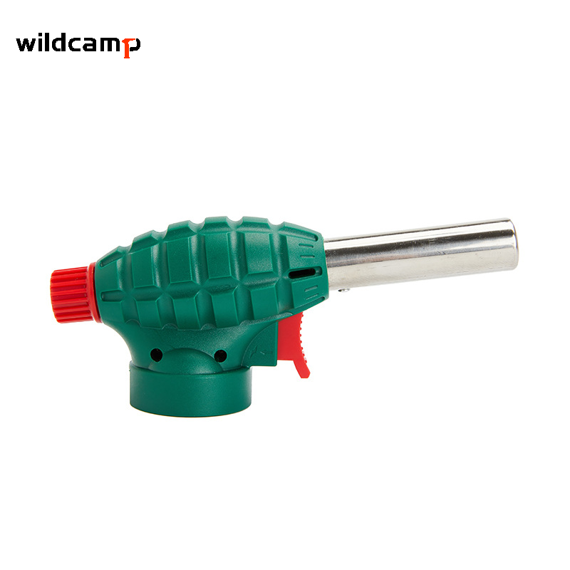 Wildcamp portable super handheld butane gas flamethrower bbq head of a flamethrower